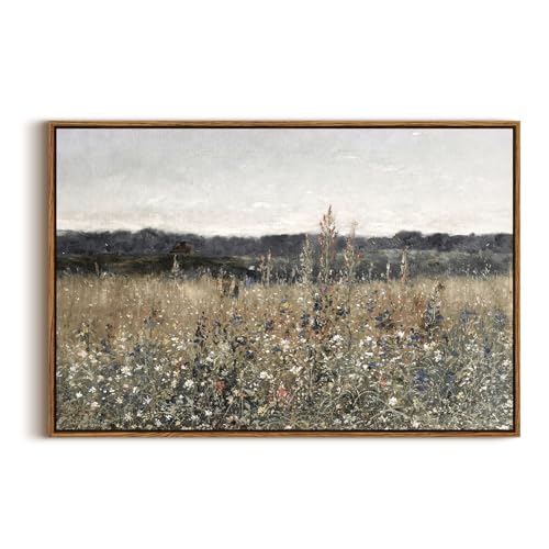 Framed Canvas Wall Art Vintage Decor
