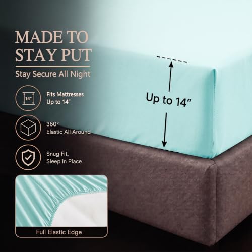 Oversized King Comforter Set Spa Blue