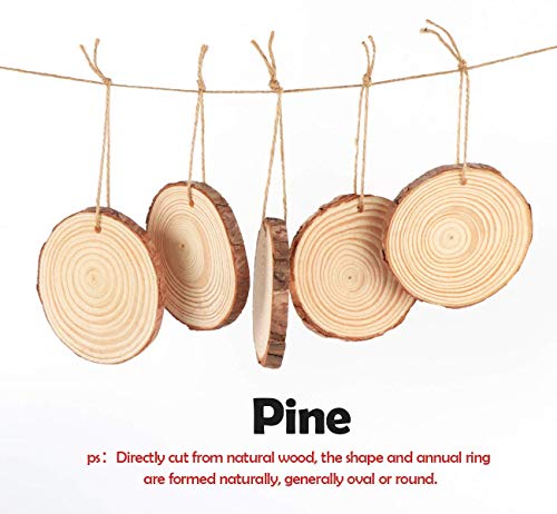 30Pcs Natural Wood Slices (30 Count)