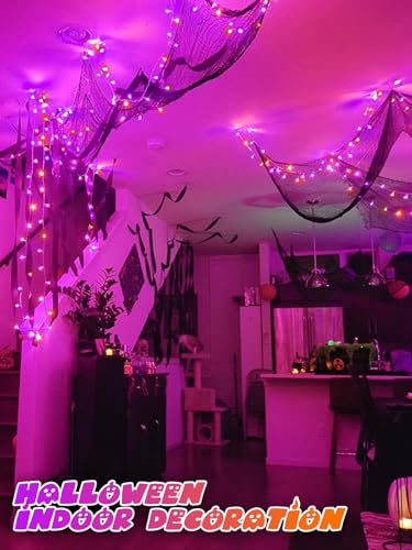 2 Pack 200 LED Battery Operated Halloween Lights