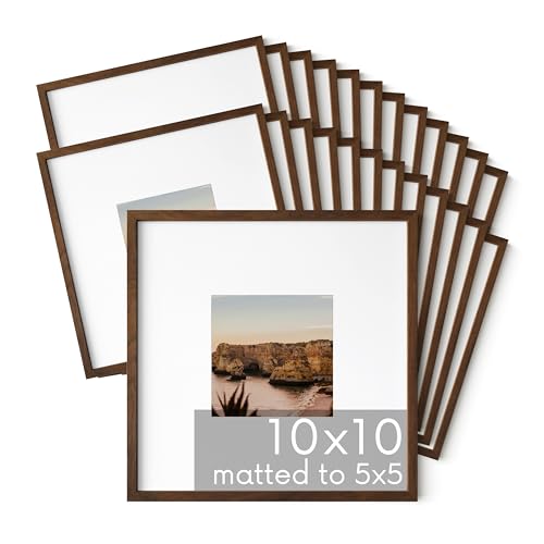 Walnut Oak Wood 10x10 Picture Frames
