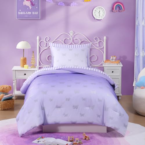 Twin Comforter Set with Sheets for Girls (5 Count)