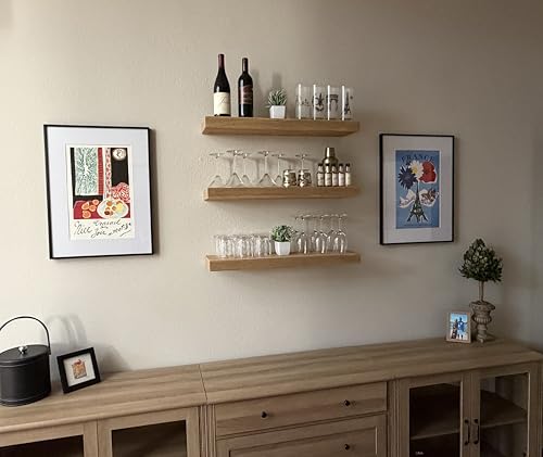 30 inch Wooden Floating Shelves for Wall