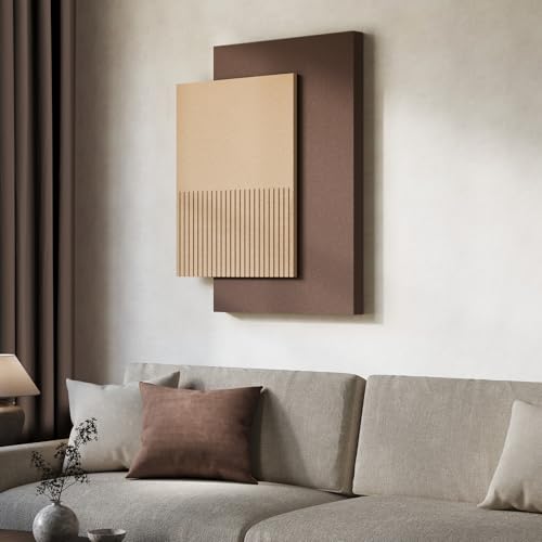 Large Brown 3D Textured Wall Art