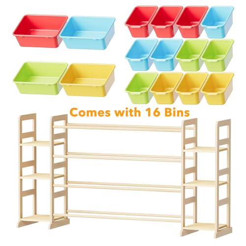 Toy Storage Organizer with 6 Shelves and 16 Bins (6 Count)