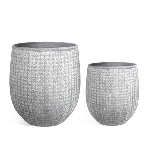 12" and 14.5" Round Planters (2 Count)