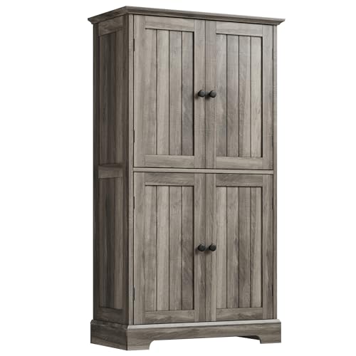 Bathroom Floor Cabinet with Adjustable Shelves