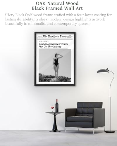 16x20in Where Men Get the Audacity Framed Newspaper Wall Art