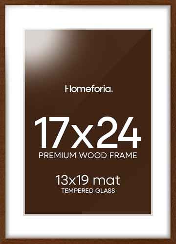 17x24 Brown Oak Picture Frame (2 Count)
