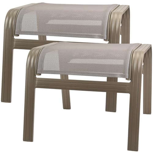 Outdoor Ottoman Patio Footstools (2 Count)
