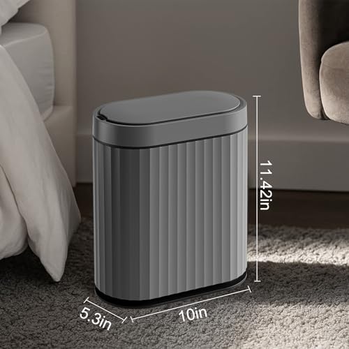 Bathroom Trash Can with Automatic Lid
