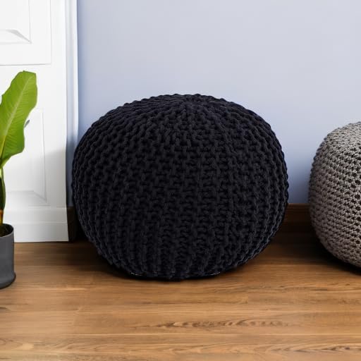 Round Pouf Ottoman Foot Rest