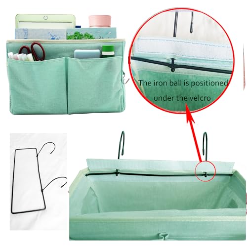 2 Pack Bedside Caddy Bedside Hanging Storage Basket Multi (2 Count)