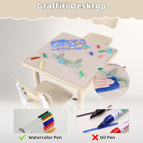 Kids Table & 2 Chairs (3 Count)