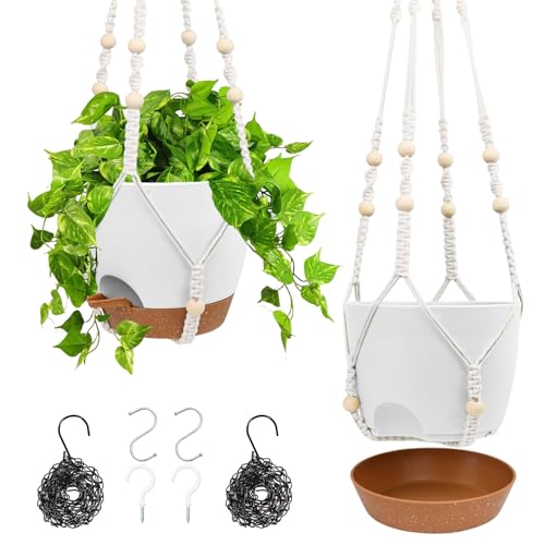 Hanging Planters for Indoor Outdoor Plants (2 Count)