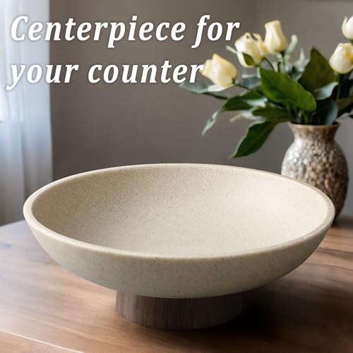 Modern Resin Pedestal Bowl (3.85 Count)