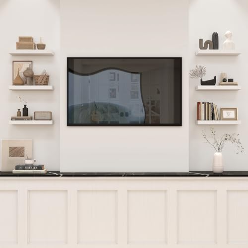 Floating Shelves 39.4" W x 10.3" D White Set of 2 (2 Count)