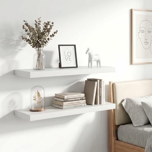 36 Inch Floating Shelves Wall Mounted for Display (2 Count)