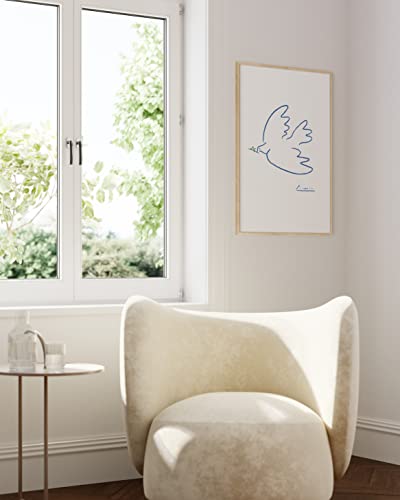 24''x36'' Beige Oak Wood Frames Set of 1