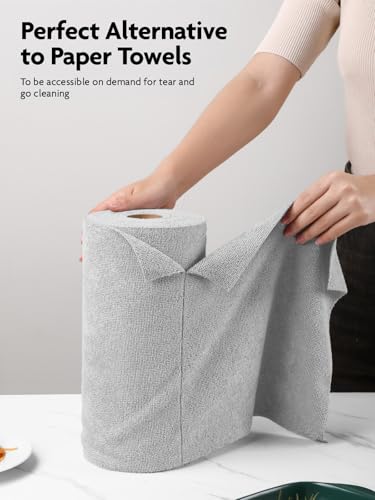 Microfiber Cleaning Cloth Roll (40 Count)