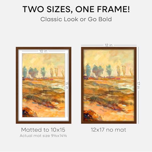 12x17 Brown Oak Picture Frame