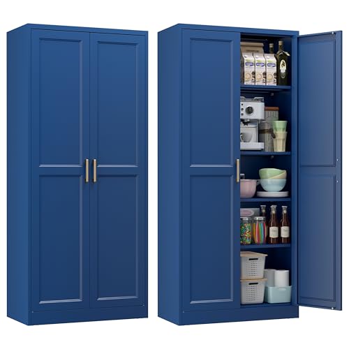 71" Tall Metal Kitchen Pantry Cabinet