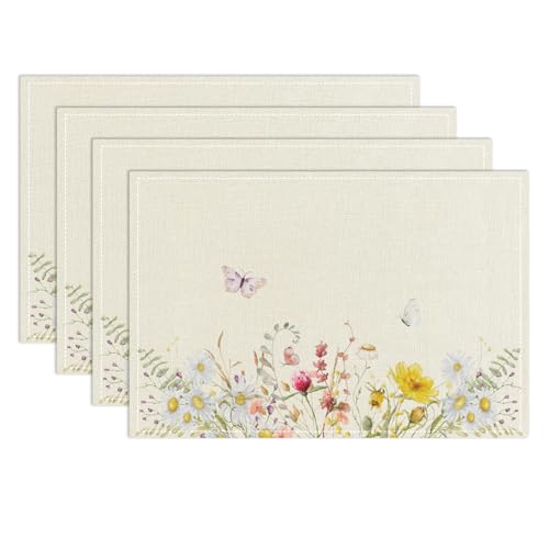 Wildflowers Placemats Set of 4 (4 Count)