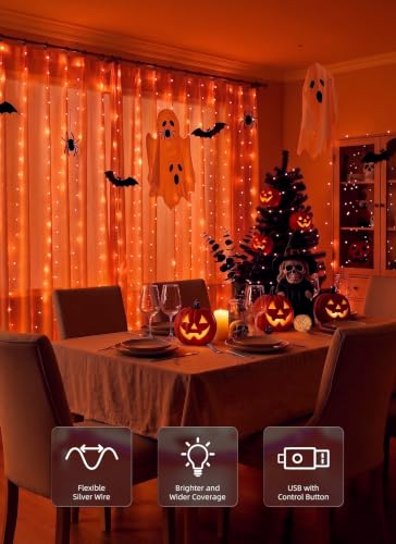 300 LED Fairy Curtain Lights