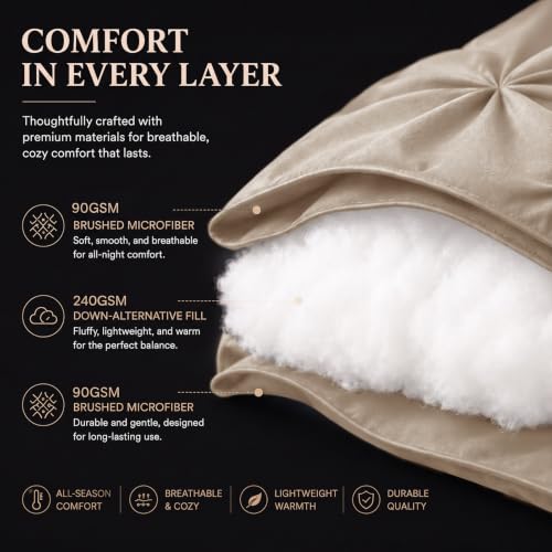 King Size Comforter Set Wheat
