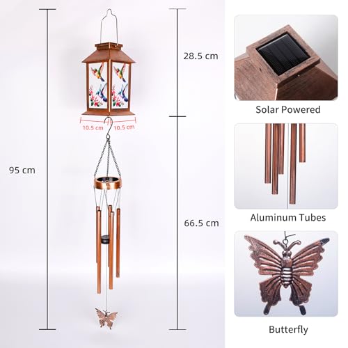 Hummingbird Lantern Wind Chimes