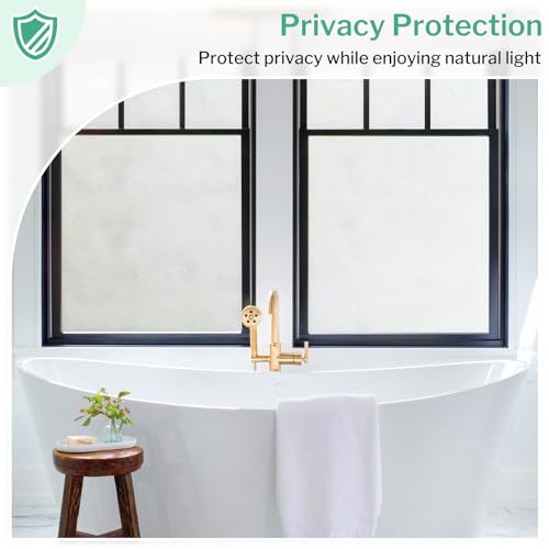 Frosted Glass Window Privacy Film (9.56 Sq Ft)