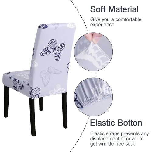 Pattern Chair Covers for Dining Room Set of 6