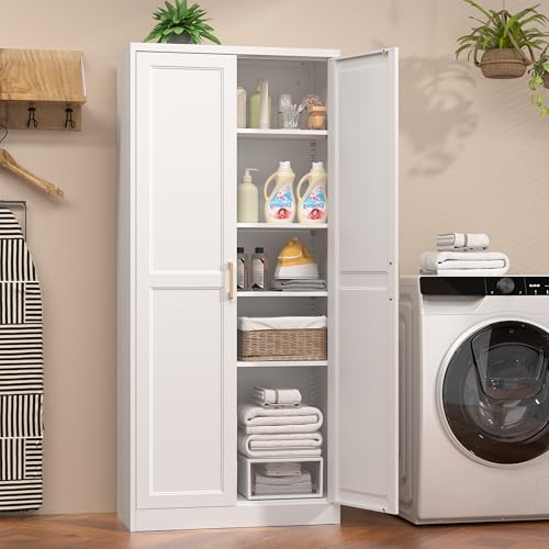 71" Tall Metal Kitchen Pantry Cabinet
