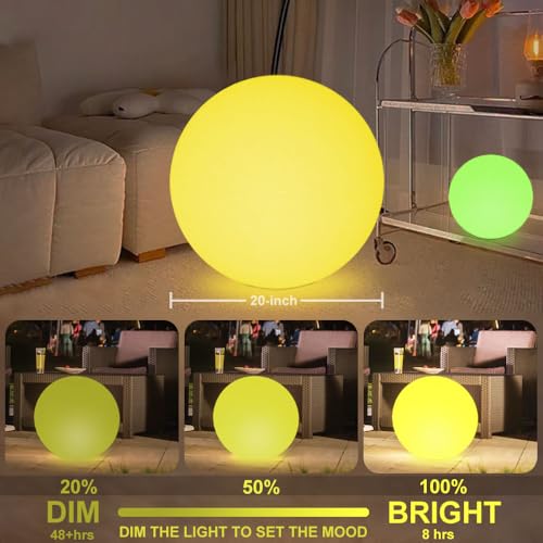 Large Outdoor LED Globe Orb Light