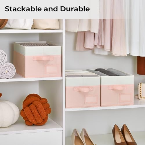 Closet Shelf Baskets with Label (3 Count)