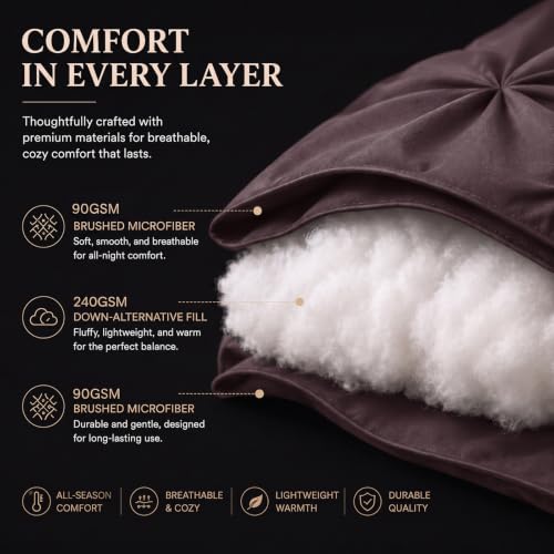 King Comforter Set Cocoa Powder