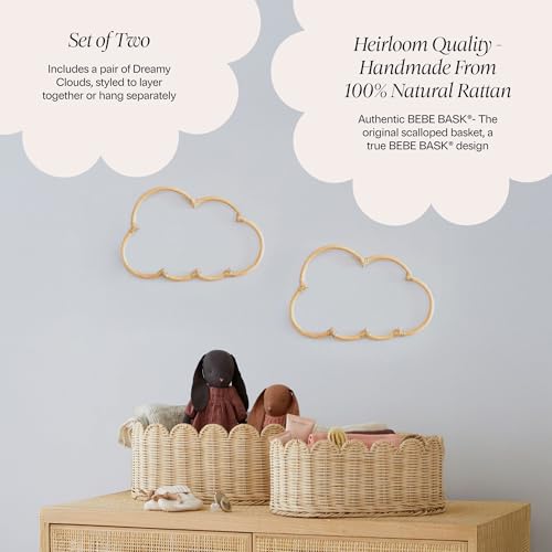 Handmade Wicker Cloud Décor Set Of 2