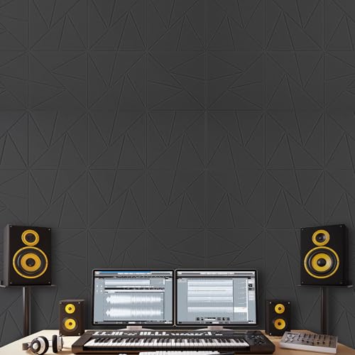 18 Pack Acoustic Panels with Self Adhesive