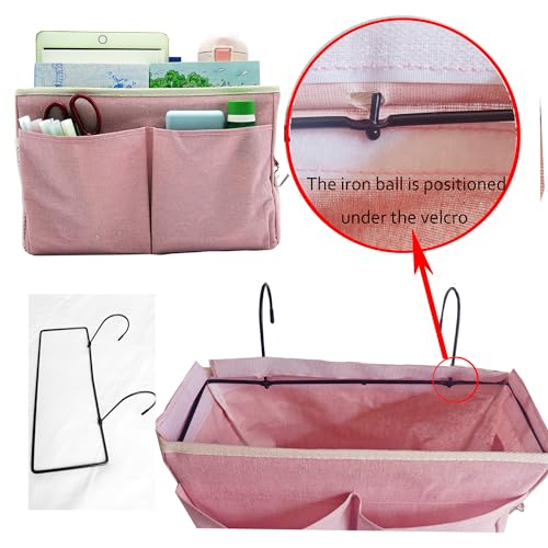 2 Pack Bedside Caddy Bedside Hanging Storage Basket Multi (2 Count)