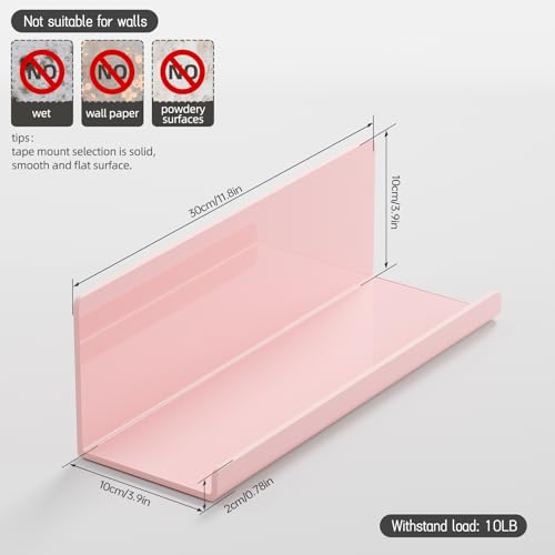 Adhesive Floating Shelves for Wall No Drilling