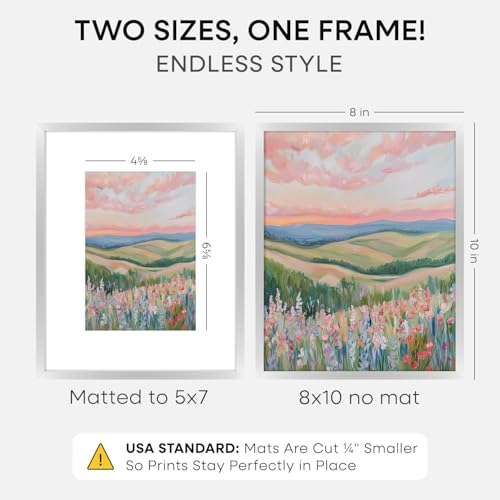 8x10 Silver Picture Frame (2 Count)