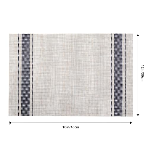 Khaki Blue Placemats (12 Count)