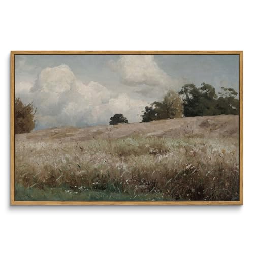 Framed Canvas Wall Art Vintage Decor