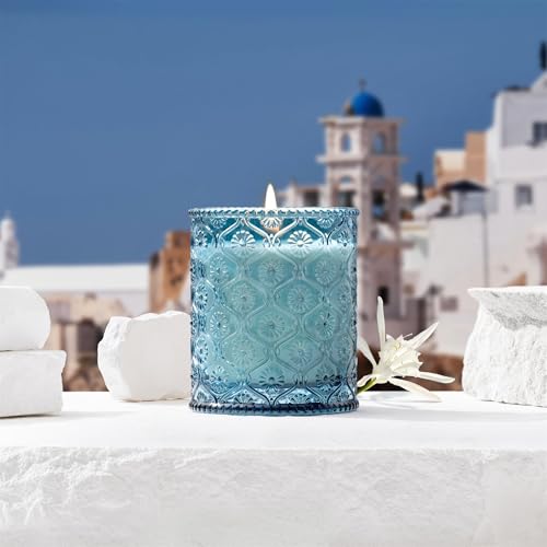 Santorini Salt Air Scented Candles for Home