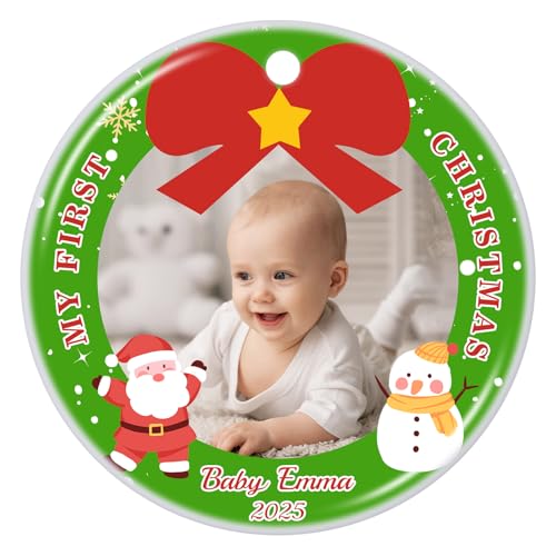 Personalized Baby's First Christmas Ornament 2025