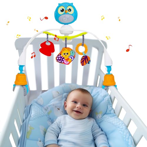 Baby Stroller Arch Toy with Relaxing Music & Lights