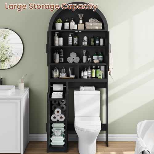 Arched Over The Toilet Storage Cabinet