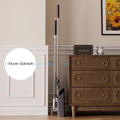 Black Broom and Dustpan Set