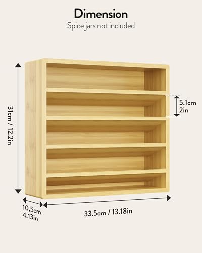 4 Tier Spice Rack Organizer for Cabinet