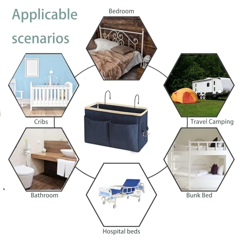 Bedside Caddy Bedside Hanging Storage Basket Multi (2 Count)